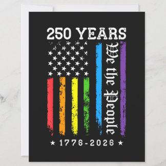 Papier 250 Ans de Drapeau de Fierté LGBT Américain 250e A