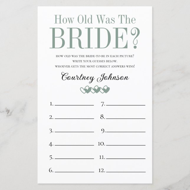 Papier 2 en 1 Jeux de Fête de Mariage Mixte (Devant)