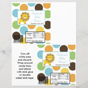 Papier 2 Hershey's Grand Bar Wrapper Jungle King Lion Saf