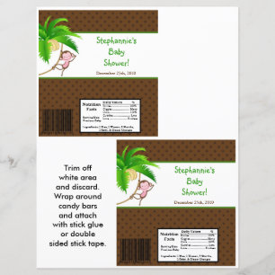 Papier 2 Hershey's Grand Bar Wrapper Singe Swing Jungle