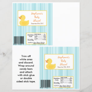 Papier 2 Hershey's Grand Barre Wrapper Rubber Ducky Bubbl