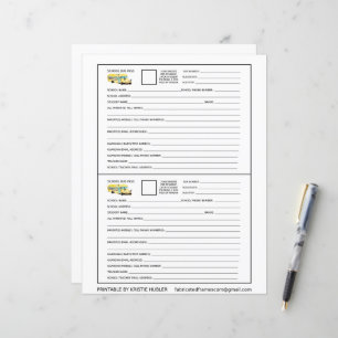 Papier 2 Passes D'Autobus Pour Les Étudiants Et La Person