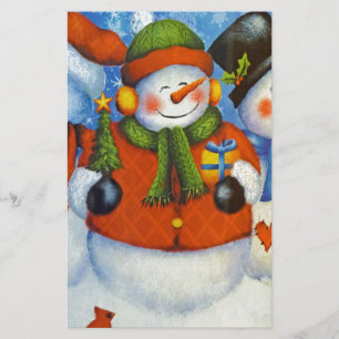 Papier 3 Joyeux neigeurs