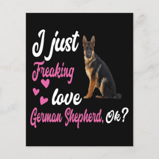 Papier 7 J'Aime Juste Freaking Amour Berger Allemand OK