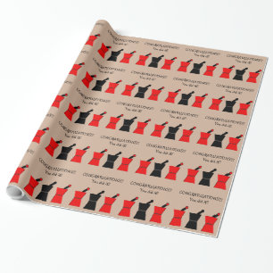 Papier #9 d'emballage cadeau d'obtention du