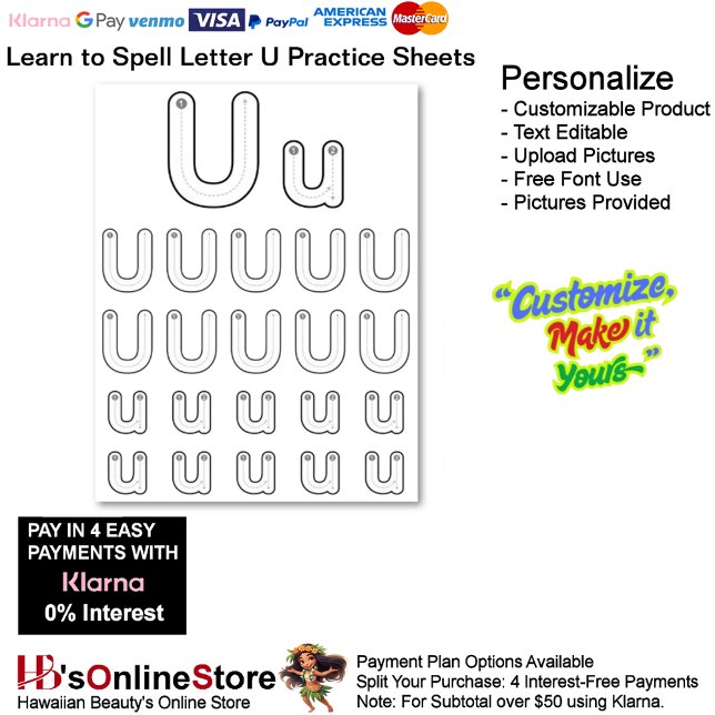 Papier 9 Learn To Spell Letter U Teacher Home Schooling (9 Learn To Spell Letter U Teacher Home Schooling.)
