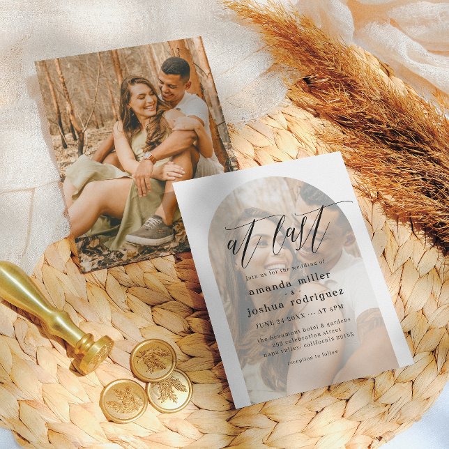 Papier À Dernier budget Calligraphy & Arch Photo Mariage (Créateur téléchargé)