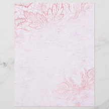 Papier à effet rose et huile Rose
