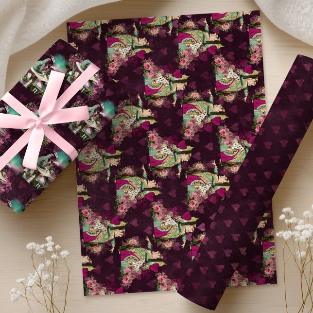 Papier à emballer feuilles Alice au pays des merve (Créateur téléchargé)