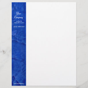 Papier à en-tête bleu toscan