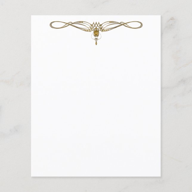 Papier à en-tête joyau élégant (Devant)