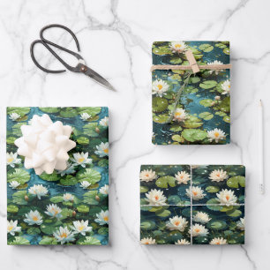 Papier à enveloppement à étang Lily