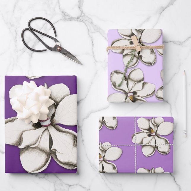 Papier à enveloppement à motifs pour fleurs de Mag (Recto)