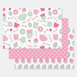 Papier à enveloppement cadeau Tea Party