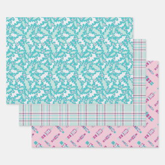 Papier à enveloppement congelé série de 3 feuilles