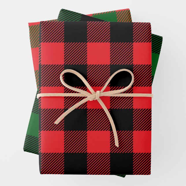 Papier à enveloppement de buffle de Noël (En situation)