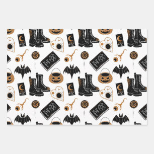 Papier à enveloppement Halloween en cuisine