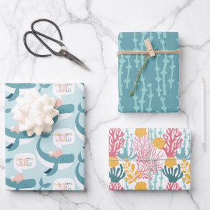Papier à enveloppement pour bébés de baleine Fe