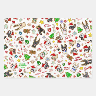 Papier à enveloppement pour chien de taureau franç