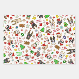 Papier à enveloppement pour chien de taureau franç