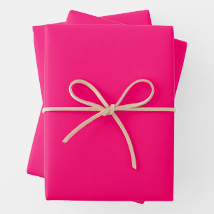 Papier à enveloppement rose néon - Ensemble en vra