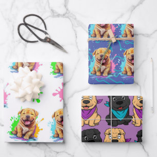 Papier à enveloppement Shar Pei