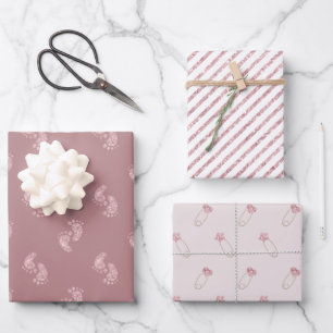 Papier à envelopper Baby shower Parties scintillan