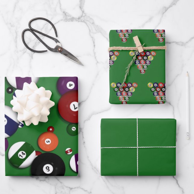 Papier à envelopper - Billard (Recto)