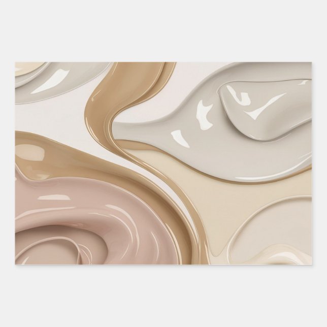 Papier à envelopper dans un graphique abstrait élé (Devant)