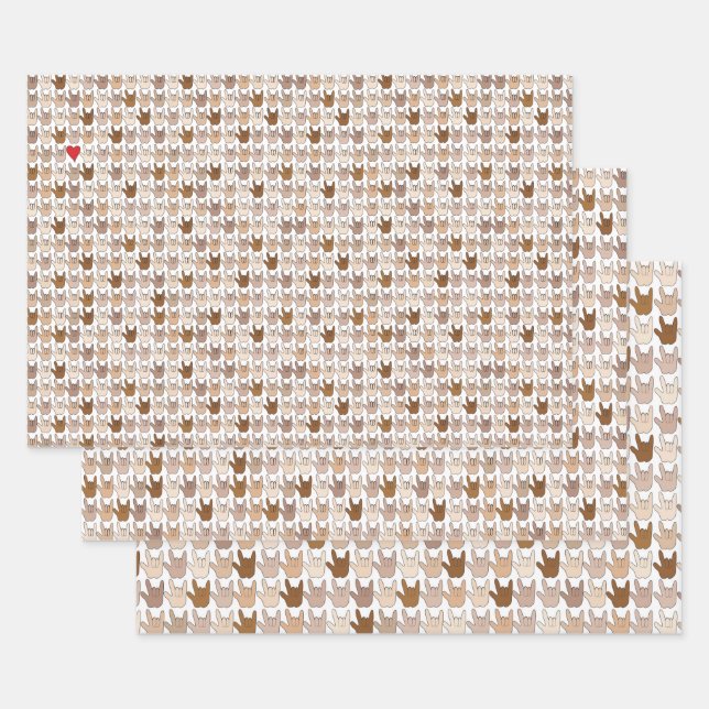 Papier à envelopper Feuille plate de 3 (Lot)