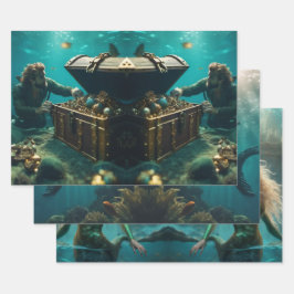 Papier à envelopper Feuille plate de 3