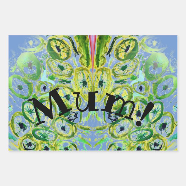 Papier à envelopper Feuille plate de 3 (Devant)