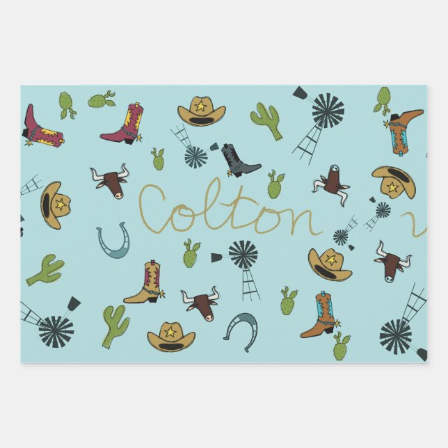 Papier à envelopper Feuille plate de 3 (Devant)