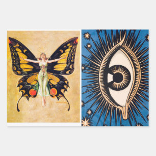 Papier à envelopper Feuille plate Ensemble de 3 ye