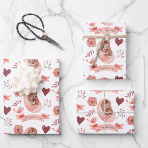 Papier à envelopper pour bébé - Feuille plate Ense