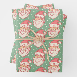 Papier à envelopper pour Noël avec Père Noël