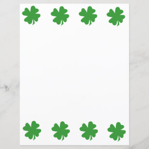Papier à fermeture à quatre feuilles vert