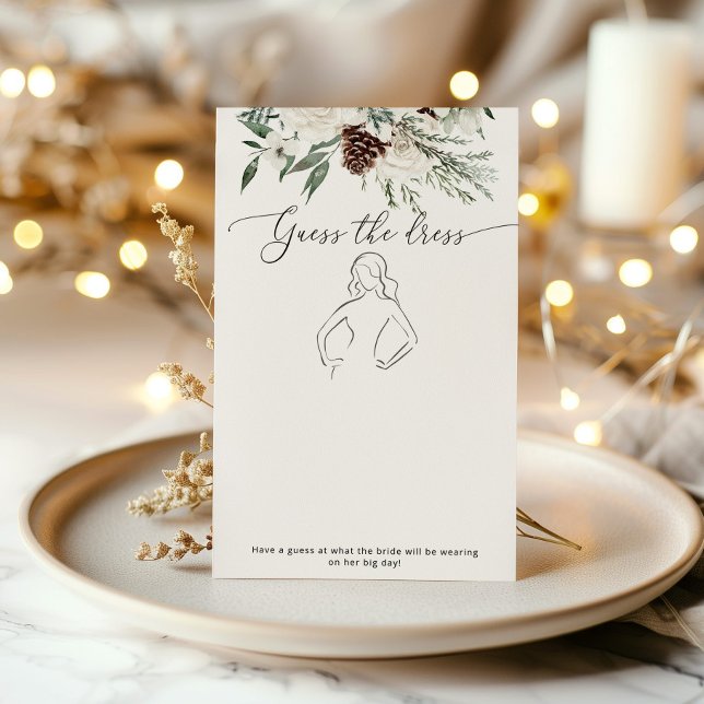 Papier À feuillage persistant Guess la robe nuptiale jeu  (Créateur téléchargé)