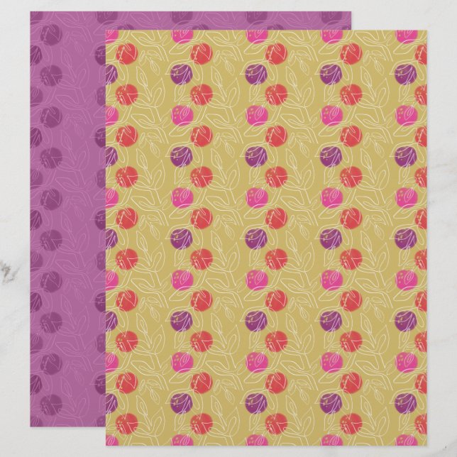 Papier à grappes (Devant / Derrière)
