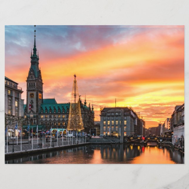 Papier à gratte-ciel Pittoresque de Hambourg (Devant)