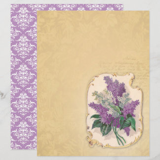 Papier à gratte-ciel vintage Lilac - Salle Marple