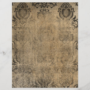 Papier à gratte Damask vintage