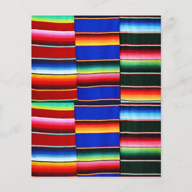 Papier à gratter à bandes de serape (Devant)