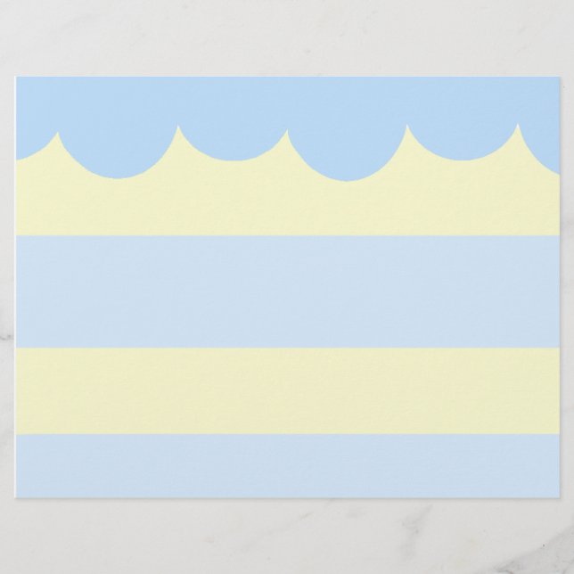 Papier à gratter à gâteau bleu mignon (Devant)