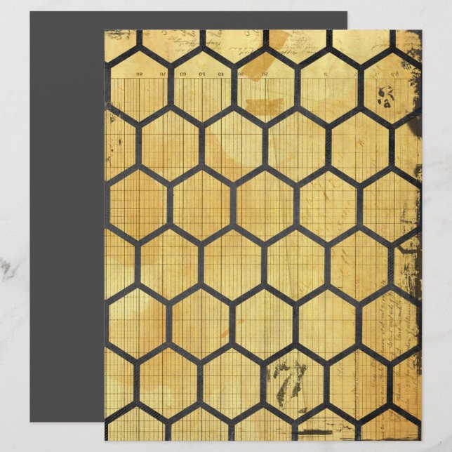 Papier à gratter abeille Honeypeb (Devant / Derrière)