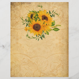 Papier à gratter de tournesol de style assez Vinta