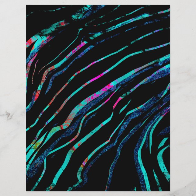 Papier à gratter en marbre noir Iridescendant (Devant)
