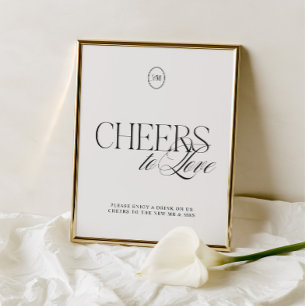Papier À l'amour Tente noire et signe de mariage blanc do