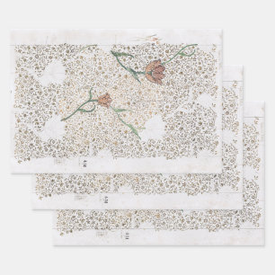 PAPIER À LAVAGE : WILLIAM MORRIS : GARDEN TULIP