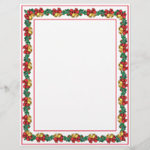 Papier à lettres Couronnes de Noël et Guirlandes